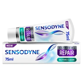 Sensodyne Clinical Repair Active Clean, Οδοντόκρεμα Για Αναδόμηση Των Ευαίσθητων Δοντιών 75ml.