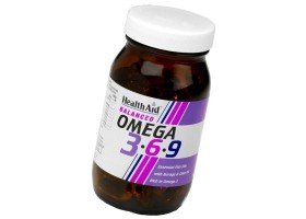 Health Aid OMEGA 3-6-9 Συμπλήρωμα Διατροφής με Ιχθυέλαια, Έλαιο Μποράγκου & Ελιάς για Προστασία της Καρδιάς & του Κυκλοφορικού  90 Κάψουλες