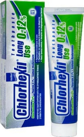 Intermed Chlorhexil 0.12% Toothpaste Long Use Οδοντόκρεμα Κατά της Ουλοοδοντικής Πλάκας 100ml