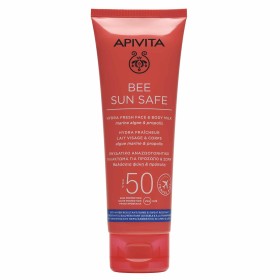 Apivita Bee Sun Safe Hydra Fresh Face Body Milk SPF50 Ενυδατικό Αναζωογονητικό Γαλάκτωμα για Πρόσωπο - Σώμα Ελαφριάς Υφής 100ml (Travel Size)