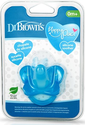 Dr. Browns Πιπίλα Όλο Σιλικόνη Μπλε 0+ Μηνών
