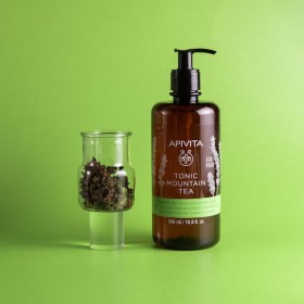 Apivita Tonic Mountain Tea Αφρόλουτρο σε Gel με Αιθέρια Έλαια 500ml