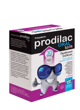 Frezyderm Prodilac Oral Kids Παιδικά Προβιοτικά για Στοματική Υγεία 3 Ετών+ Με Stevia 30 Μασώμενες Παστίλιες